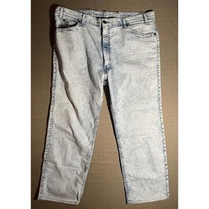 Vintage Levi’s Strauss Silver Medal Acid Wash Jeans￼ Mens 43 x 26 Made In USA